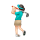 🏌🏻‍♀️ Emoji Mujer Jugando Al Golf: Tono De Piel Claro en WhatsApp 2.17.