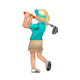 🏌🏼‍♀️ Emoji Mujer Jugando Al Golf: Tono De Piel Claro Medio en WhatsApp 2.17.