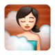 🧖🏻‍♀️ Emoji Mujer En Una Sauna: Tono De Piel Claro en WhatsApp 2.17.