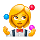 Emoji 🤹‍♀️ Giocoliere Donna su WhatsApp 2.17.