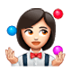 Emoji 🤹🏻‍♀️ Giocoliere Donna: Carnagione Chiara su WhatsApp 2.17.