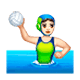 🤽🏻‍♀️ Emoji Wasserballspielerin: helle Hautfarbe WhatsApp 2.17.