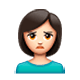 Emoji 🙎🏻‍♀️ Donna Imbronciata: Carnagione Chiara su WhatsApp 2.17.