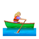 🚣🏼‍♀️ Emoji Mujer Remando En Un Bote: Tono De Piel Claro Medio en WhatsApp 2.17.