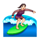 Émoji 🏄🏻‍♀️ Surfeuse : Peau Claire sur WhatsApp 2.17.