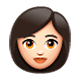 👩🏻 Emoji Frau: helle Hautfarbe WhatsApp 2.17.