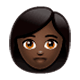 👩🏿 Emoji Mujer: Tono De Piel Oscuro en WhatsApp 2.17.