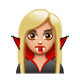 🧛🏼‍♀️ Emoji weiblicher Vampir: mittelhelle Hautfarbe WhatsApp 2.17.