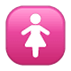 Émoji 🚺 Symbole Toilettes Femmes sur WhatsApp 2.17.