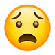 Emoji 😧 Faccina Angosciata su WhatsApp 2.18.379.