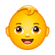 Emoji 👶 Neonato su WhatsApp 2.18.379.