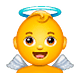 👼 Emoji Bebé ángel en WhatsApp 2.18.379.