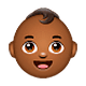 Emoji 👶🏾 Neonato: Carnagione Abbastanza Scura su WhatsApp 2.18.379.