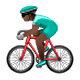 🚴🏿 Emoji Persona En Bicicleta: Tono De Piel Oscuro en WhatsApp 2.18.379.