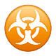 Émoji ☣️ Danger Biologique sur WhatsApp 2.18.379.