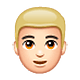 Emoji 👱🏻‍♂️ Uomo Biondo: Carnagione Chiara su WhatsApp 2.18.379.