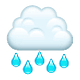 🌧️ Emoji Nube Con Lluvia en WhatsApp 2.18.379.