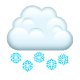 🌨️ Emoji Wolke mit Schnee WhatsApp 2.18.379.