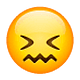 Emoji 😖 Faccina Frustrata su WhatsApp 2.18.379.
