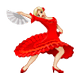 💃🏼 Emoji tanzende Frau: mittelhelle Hautfarbe WhatsApp 2.18.379.