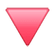 Emoji 🔻 Triangolo Rosso Con Punta Verso Il Basso su WhatsApp 2.18.379.