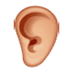 👂🏼 Emoji Ohr: mittelhelle Hautfarbe WhatsApp 2.18.379.