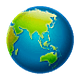 🌏 Emoji Globus mit Asien und Australien WhatsApp 2.18.379.