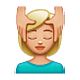 💆🏼 Emoji Person, die eine Kopfmassage bekommt: mittelhelle Hautfarbe WhatsApp 2.18.379.