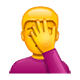 Emoji 🤦 Persona Esasperata su WhatsApp 2.18.379.