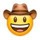 🤠 Emoji Cara Con Sombrero De Vaquero en WhatsApp 2.18.379.