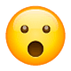 Emoji 😮 Faccina Con Bocca Aperta su WhatsApp 2.18.379.
