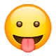 😛 Emoji Gesicht mit herausgestreckter Zunge WhatsApp 2.18.379.