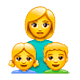 Emoji 👩‍👧‍👦 Famiglia: Donna, Bambina E Bambino su WhatsApp 2.18.379.