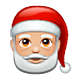 🎅🏼 Emoji Papá Noel: Tono De Piel Claro Medio en WhatsApp 2.18.379.