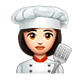 👩🏻‍🍳 Emoji Cocinera: Tono De Piel Claro en WhatsApp 2.18.379.