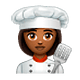 👩🏾‍🍳 Emoji Cocinera: Tono De Piel Oscuro Medio en WhatsApp 2.18.379.