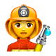 Émoji 👩‍🚒 Pompier Femme sur WhatsApp 2.18.379.