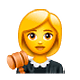 Emoji 👩‍⚖️ Giudice Donna su WhatsApp 2.18.379.