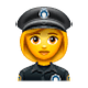 👮‍♀️ Emoji Agente De Policía Mujer en WhatsApp 2.18.379.