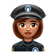 👮🏽‍♀️ Emoji Policial Mulher: Pele Morena na WhatsApp 2.18.379.