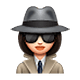 Emoji 🕵🏻‍♀️ Investigatrice: Carnagione Chiara su WhatsApp 2.18.379.