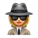 🕵🏼‍♀️ Emoji Detective Mujer: Tono De Piel Claro Medio en WhatsApp 2.18.379.