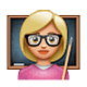 Emoji 👩🏼‍🏫 Professoressa: Carnagione Abbastanza Chiara su WhatsApp 2.18.379.
