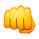 Emoji 👊 Pugno Chiuso su WhatsApp 2.18.379.