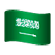 Émoji 🇸🇦 Drapeau : Arabie Saoudite sur WhatsApp 2.18.379.