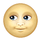 🌝 Emoji Rosto Da Lua Cheia na WhatsApp 2.18.379.