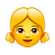 Emoji 👧 Bambina su WhatsApp 2.18.379.