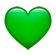 💚 Emoji Corazón Verde en WhatsApp 2.18.379.