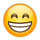 Emoji 😁 Faccina Raggiante Con Occhi Felici su WhatsApp 2.18.379.
