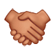 🤝🏽 Emoji Handschlag, mittlere Hautfarbe WhatsApp 2.18.379.